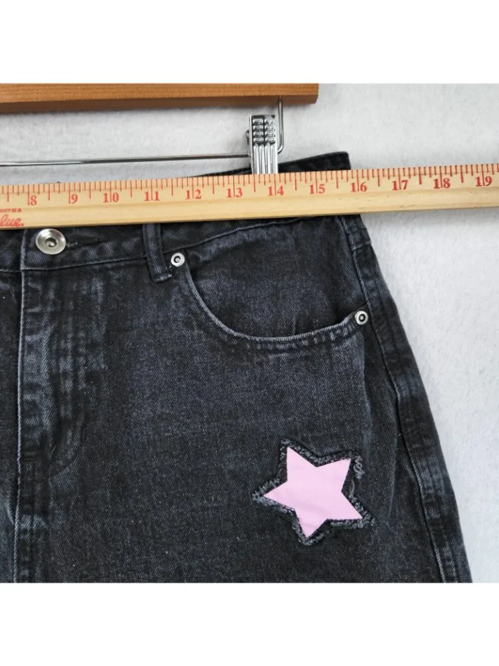 Kuromi By Sanrio Shorts Juniors 9 Black Hello Kitty Hot Topic Long Jean Denim